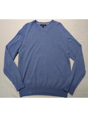 Banana Republic Italian Yarn Merino Wool Crewneck Pullover Blue Sweater Large
